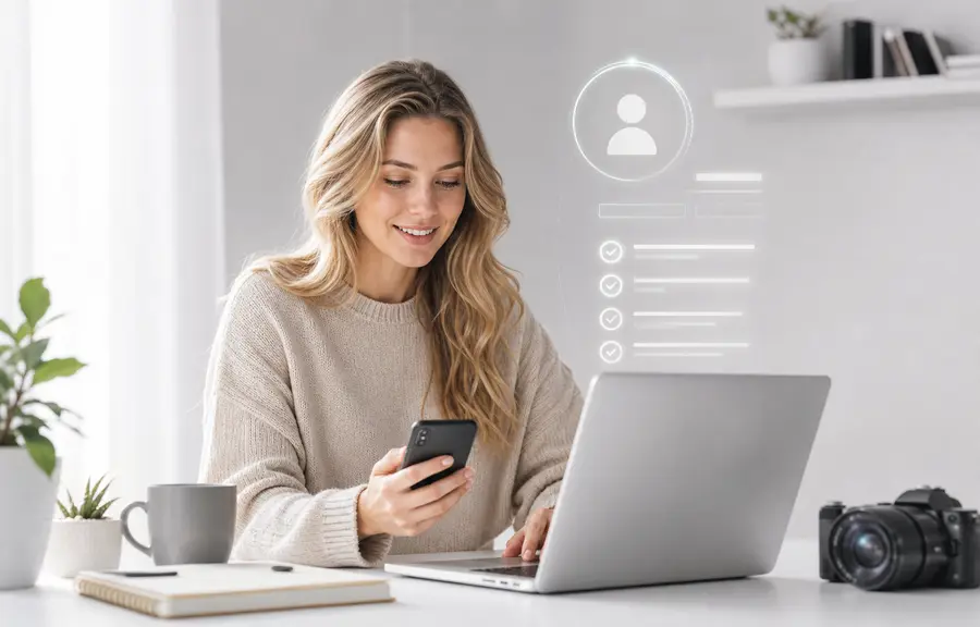 Creator launching a personalized online storefront