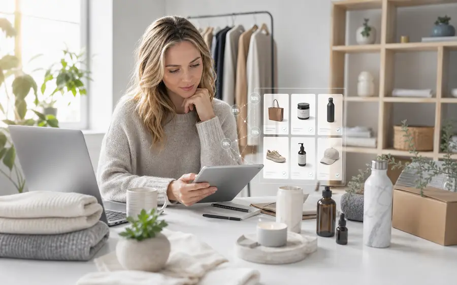 Curated product selection for a creator storefront